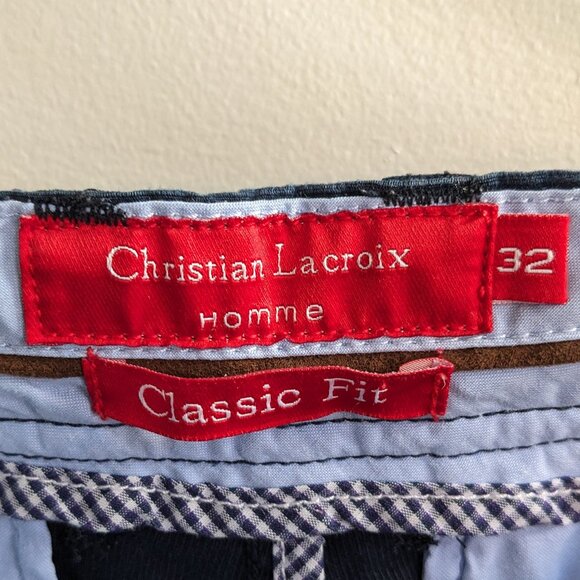 Corduroy dress pants - Navy blue - Picture 3 of 3